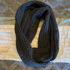 Black knit Infinity Scarf